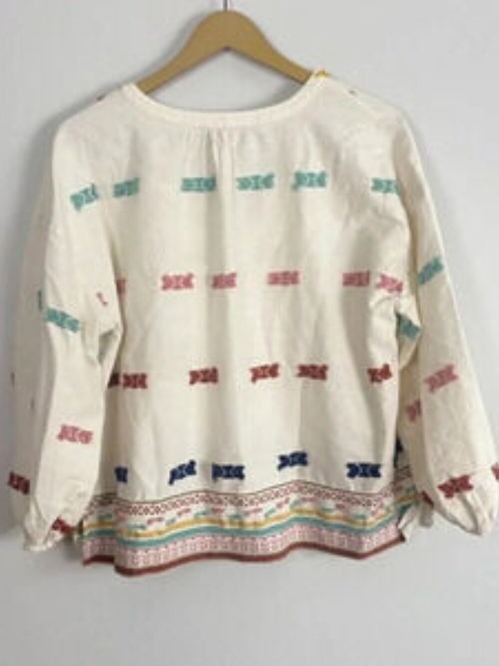 Lou & Grey Embroidered Boho Peasant Top (M) - Picture 3 of 10